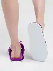 Фиолетовый тапочки домашние женские открытые