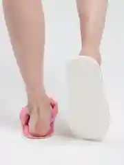 Розовый тапочки домашние женские закрытые в горошек