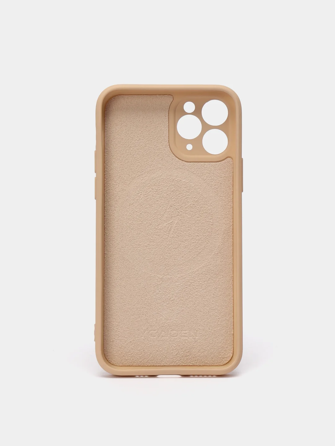 Бежевый чехол Soft Touch silicone case с магнитом MagSafe для iPhone 11, 11Pro, 11Pro Max