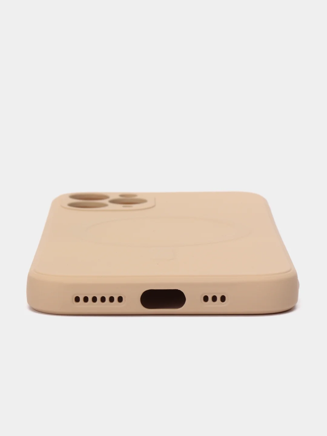 Бежевый чехол Soft Touch silicone case с магнитом MagSafe для iPhone 11, 11Pro, 11Pro Max