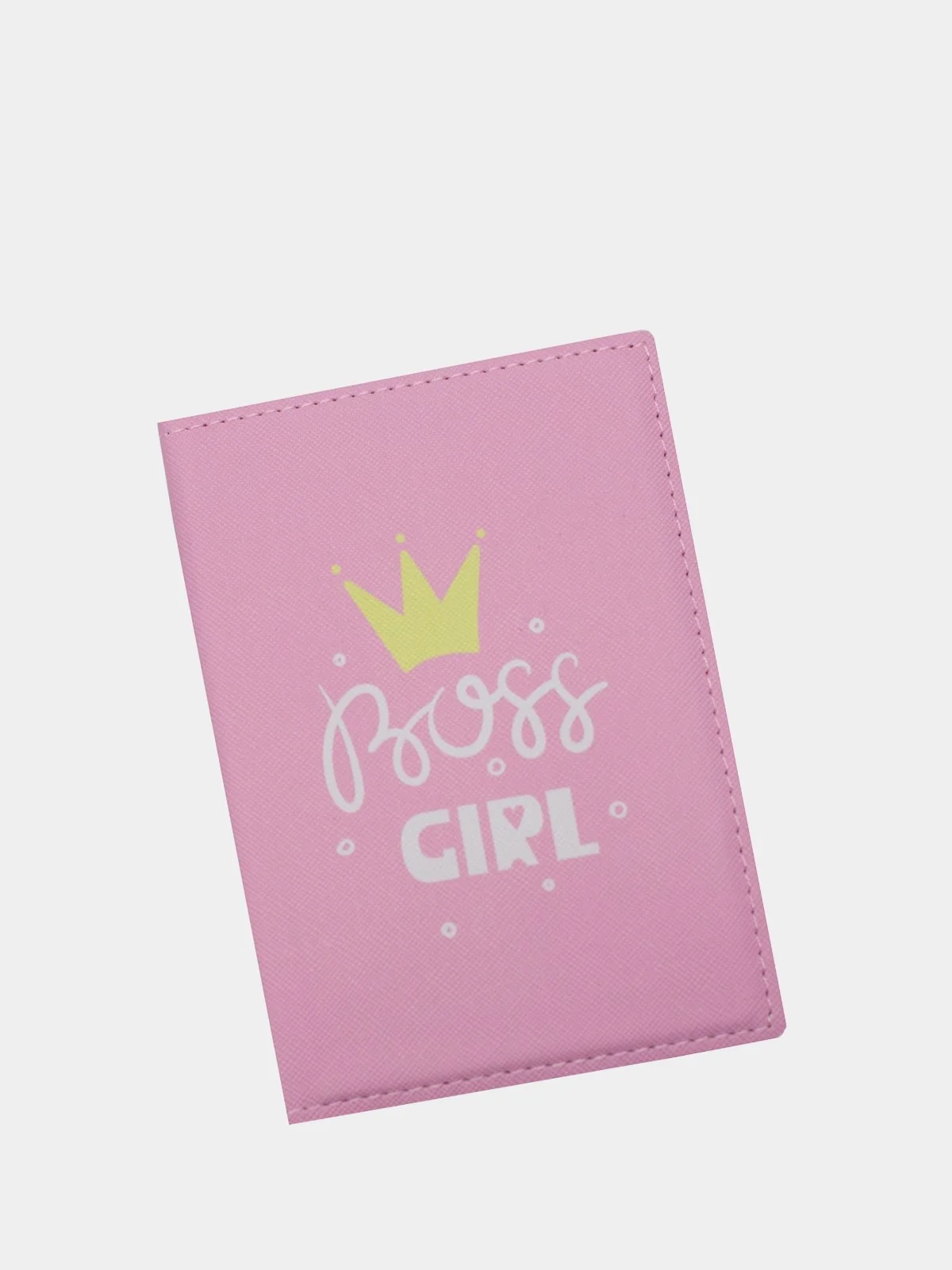 Розовый обложка на паспорт "Girl", 4 вида