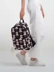 Черный рюкзак женский "Медвежонок"