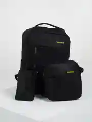 Темно-синий рюкзак мужской, школьный с USB, 3 в 1