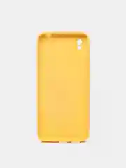 Желтый чехол Xiaomi Redmi 9A, Сяоми Редми 9А чехол силиконовый рифленый