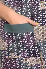Зеленый халат женский, на молнии, из хлопка, большие размеры