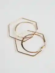 Золотой серьги "Геометрия"