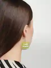 Лайм серьги цветные с надписями