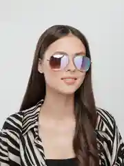 Солнцезащитные очки TROPICAL, серебристые, хромированный металл