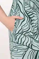 Мятный платье женское летнее из хлопка, большие размеры