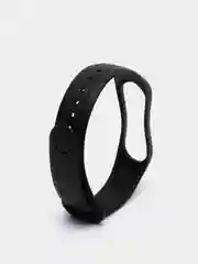 Черный силиконовый ремешок для Xiaomi mi band 3 / 4 / 5 / 6
