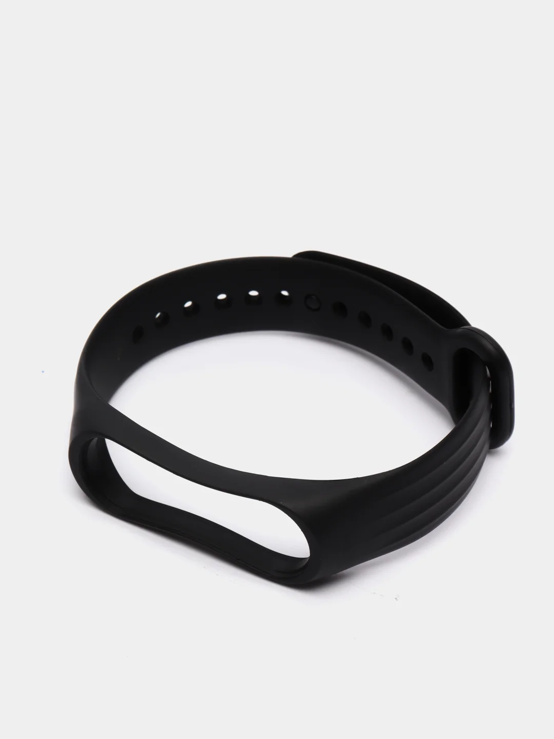 Черный силиконовый ремешок для Xiaomi mi band 3 / 4 / 5 / 6