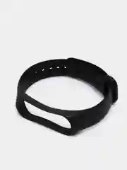 Черный силиконовый ремешок для Xiaomi mi band 3 / 4 / 5 / 6