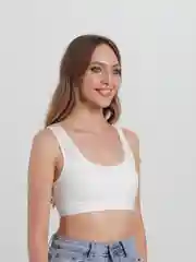 Белый топ женский базовый