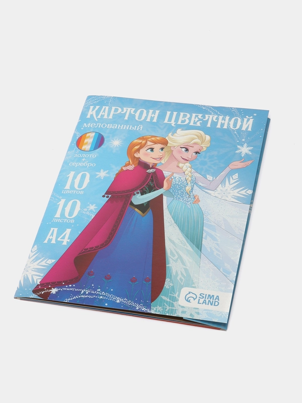 Картон цветной мелованный "Эльза и Анна"