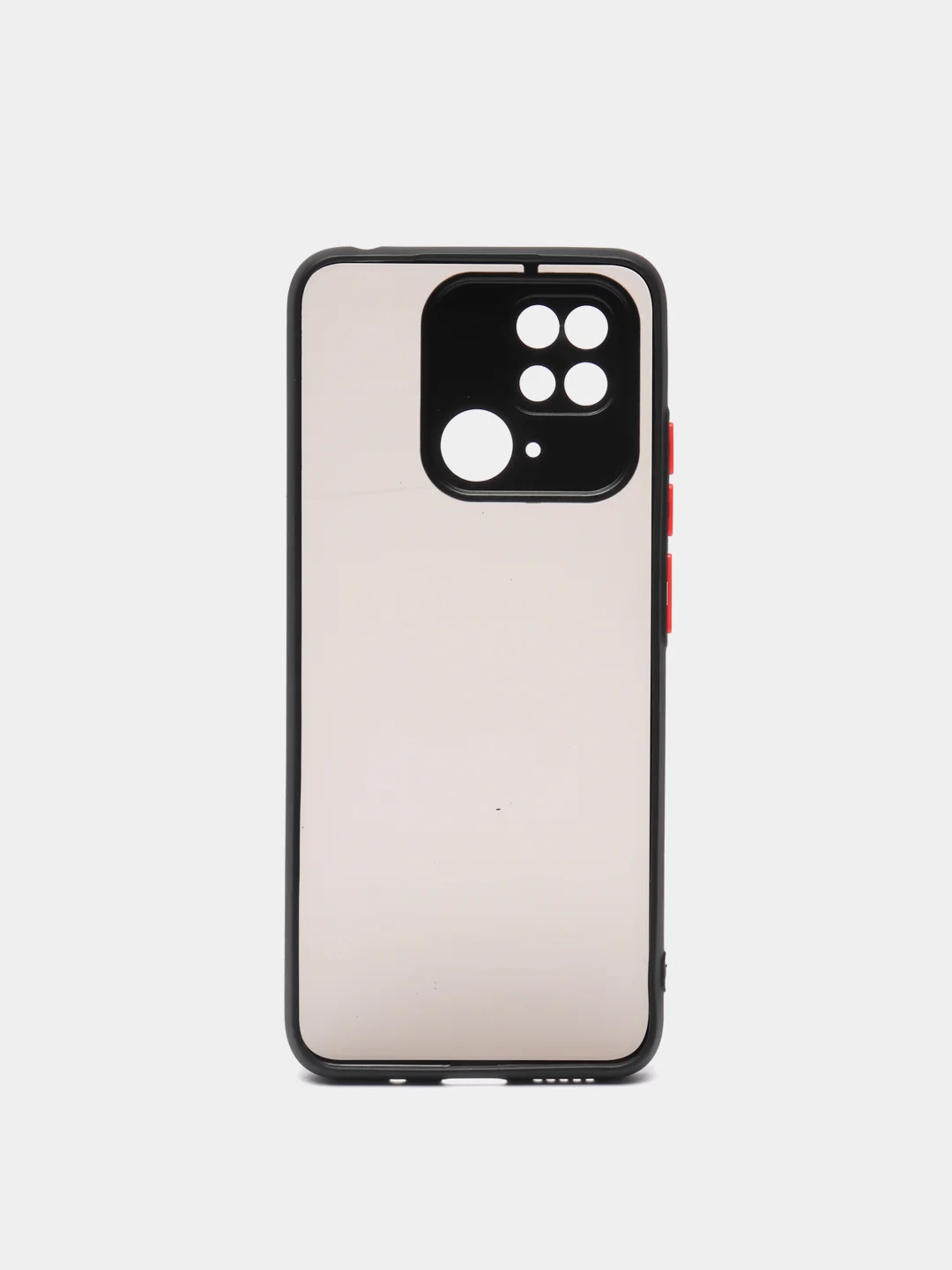 Черный чехол Xiaomi Redmi 10C / Poco C40, Поко С40, пластиковый, матовый, с цветными кнопками