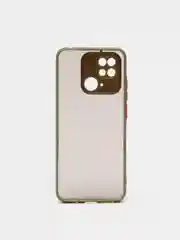 Лесной зеленый чехол Xiaomi Redmi 10C / Poco C40, Поко С40, пластиковый, матовый, с цветными кнопками