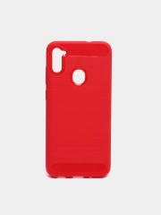 Чехол Samsung M11 со вставками под карбон