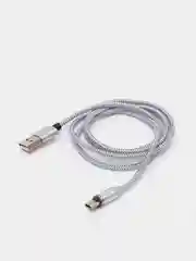 Серебряный кабель для зарядки X-cable, магнитный, 2.1 А, 360 + магнитный коннектор-разъем