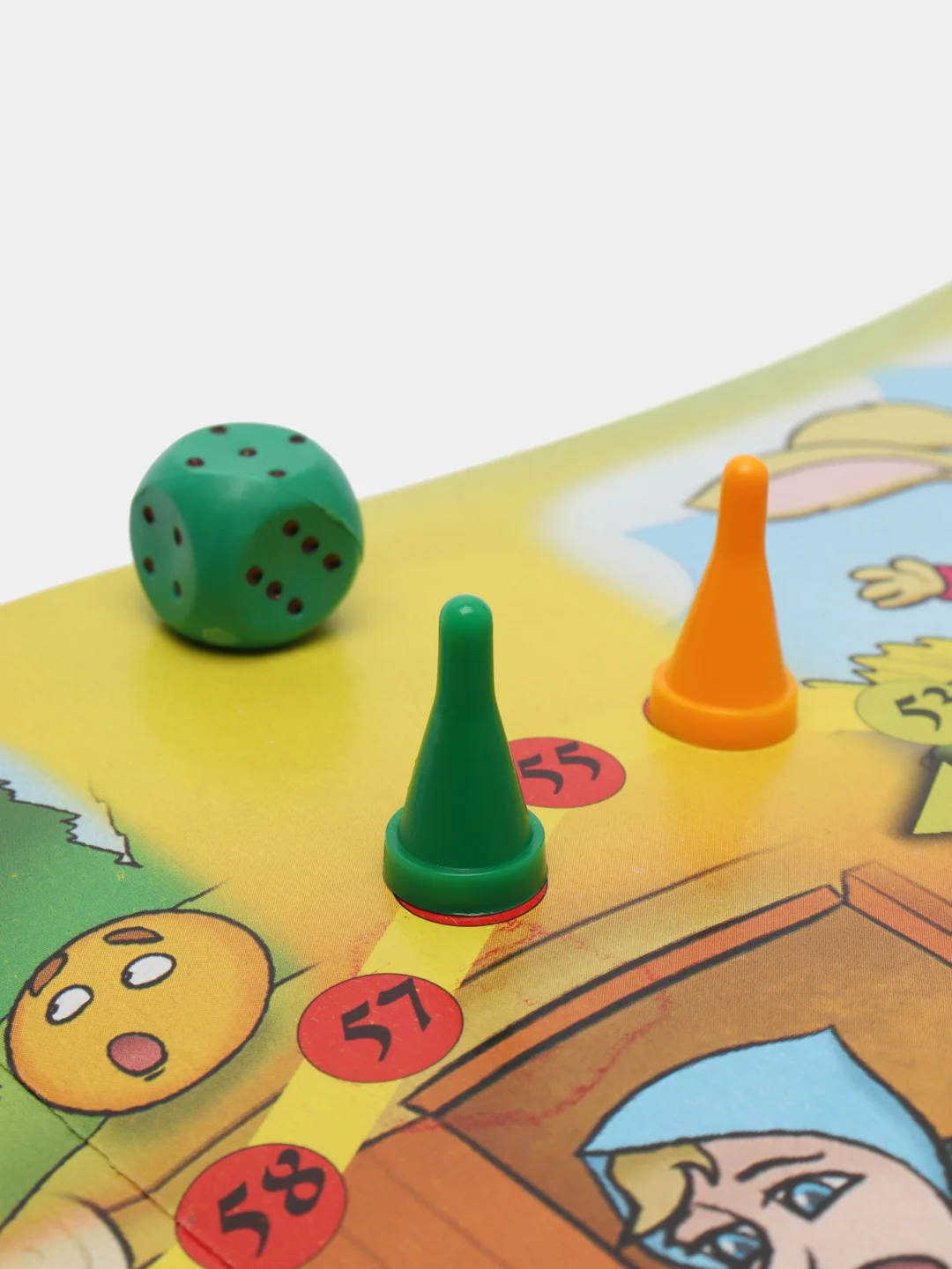 Желтый настольная игра-ходилка "Колобок", в коробке