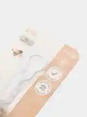 Коралловый меланж держатель для пустышек на цепочке