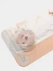 Коралловый меланж держатель для пустышек на цепочке
