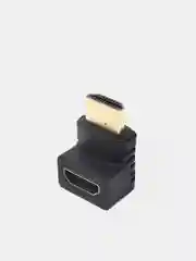 Желтый переходник HDMI-HDMI угловой