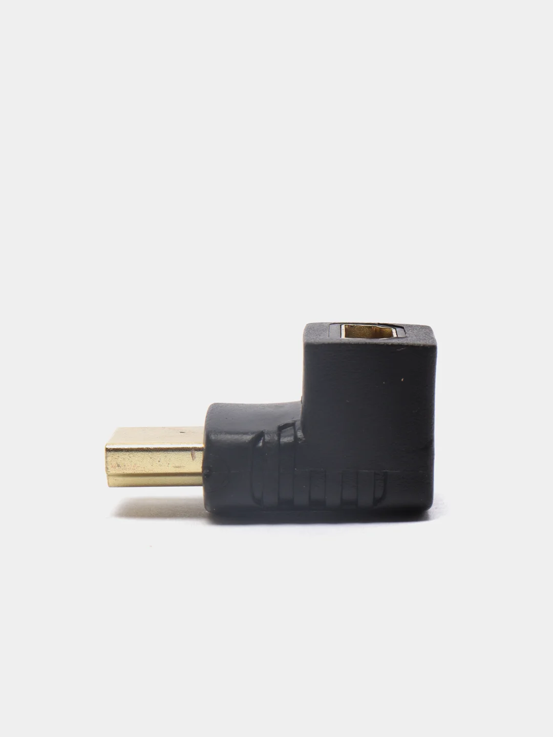 Желтый переходник HDMI-HDMI угловой