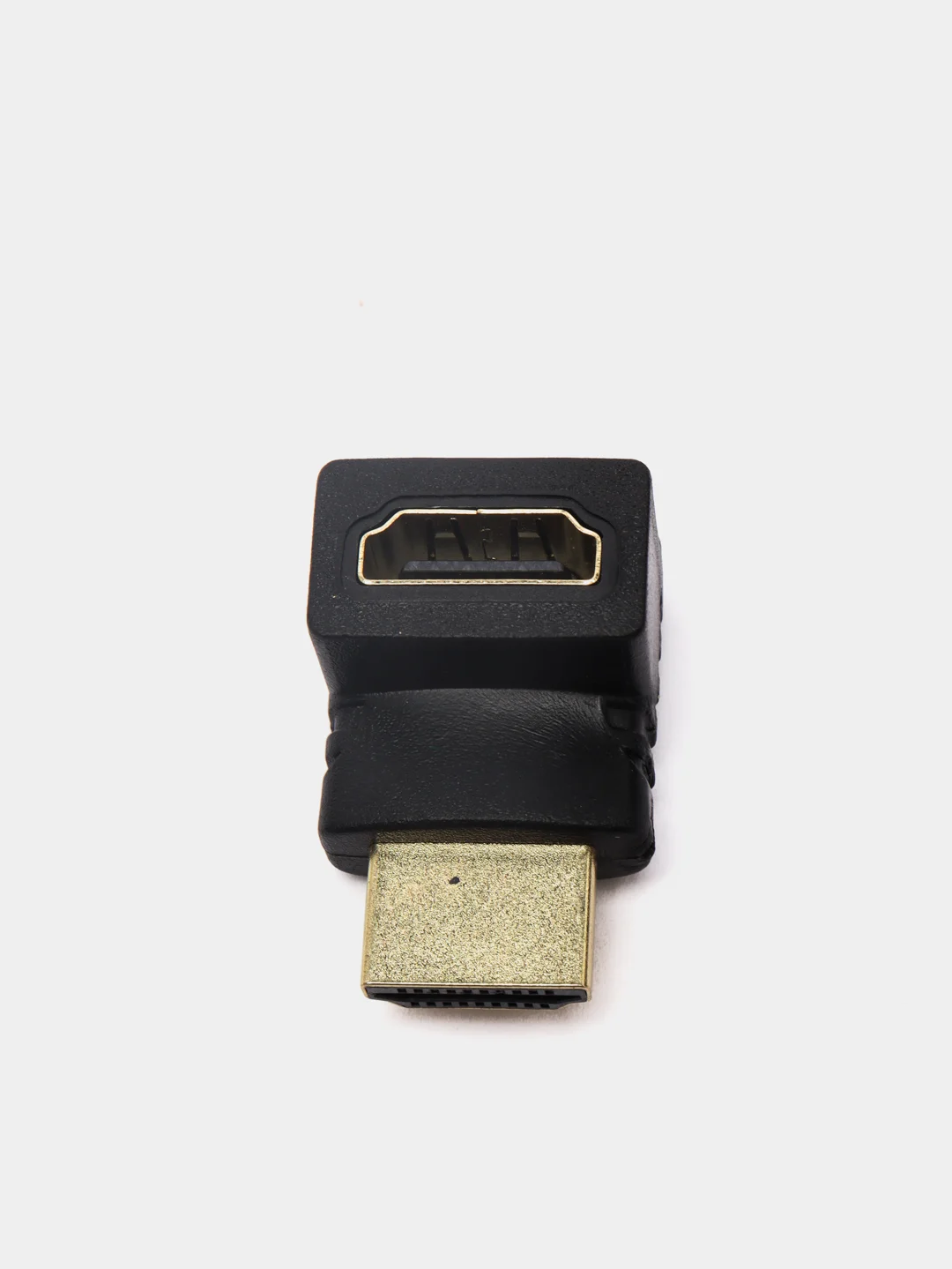 Желтый переходник HDMI-HDMI угловой