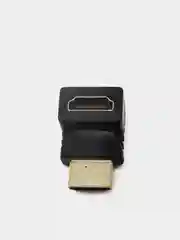Желтый переходник HDMI-HDMI угловой