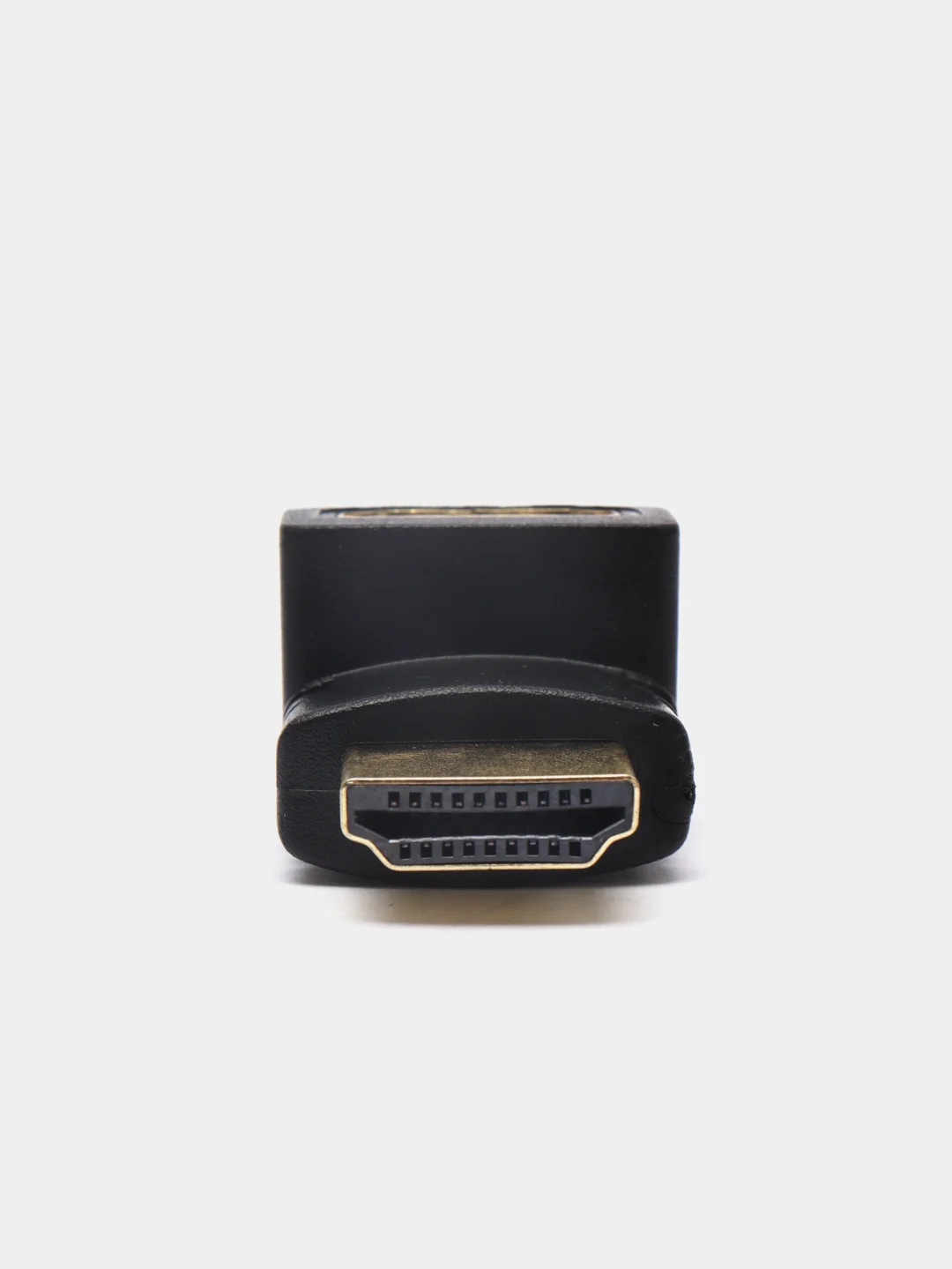 Желтый переходник HDMI-HDMI угловой