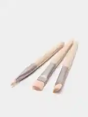 Бежевый кисти для макияжа, 8 штук