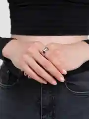Красный кольцо "Сова"