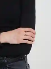 Золотой кольцо стальное, обручальное