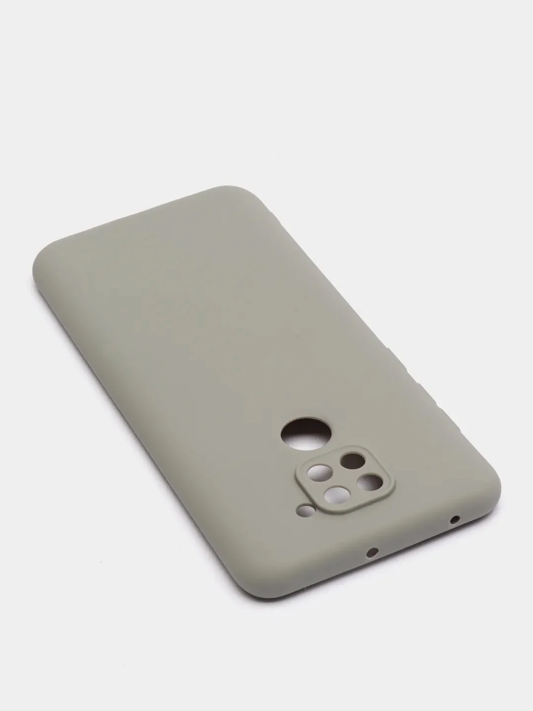 Серый чехол Xiaomi Redmi Note 9 силиконовый