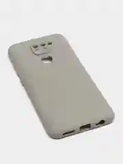 Серый чехол Xiaomi Redmi Note 9 силиконовый