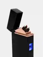 Черный зажигалка электронная металлическая USB зажигалка плазменная спираль зажигалка электронная