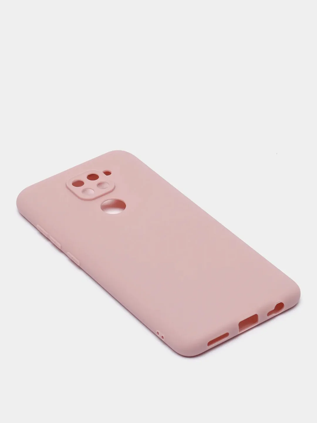 Бежевый чехол Xiaomi Redmi Note 9 силиконовый