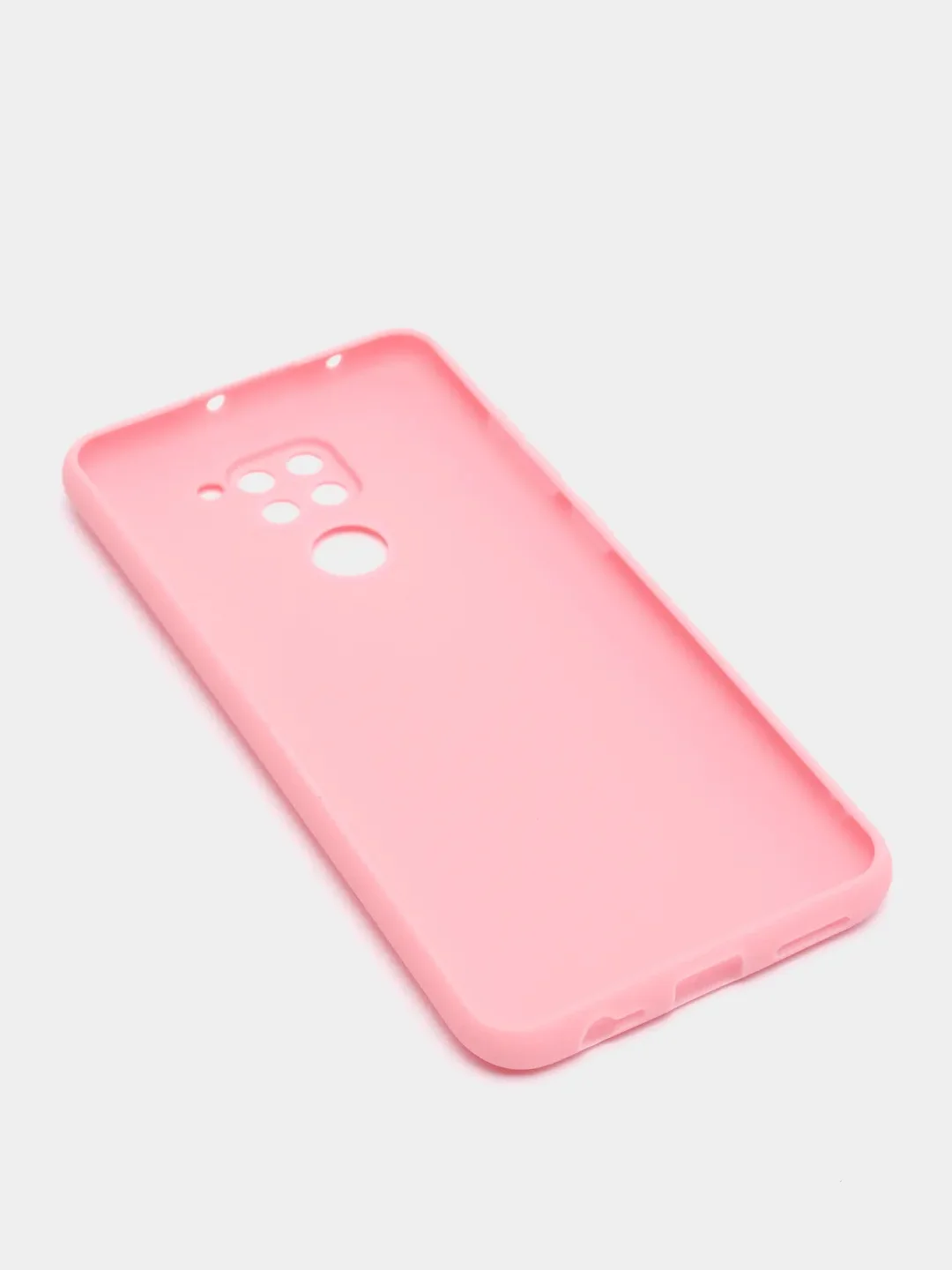 Розовый чехол Xiaomi Redmi Note 9 силиконовый