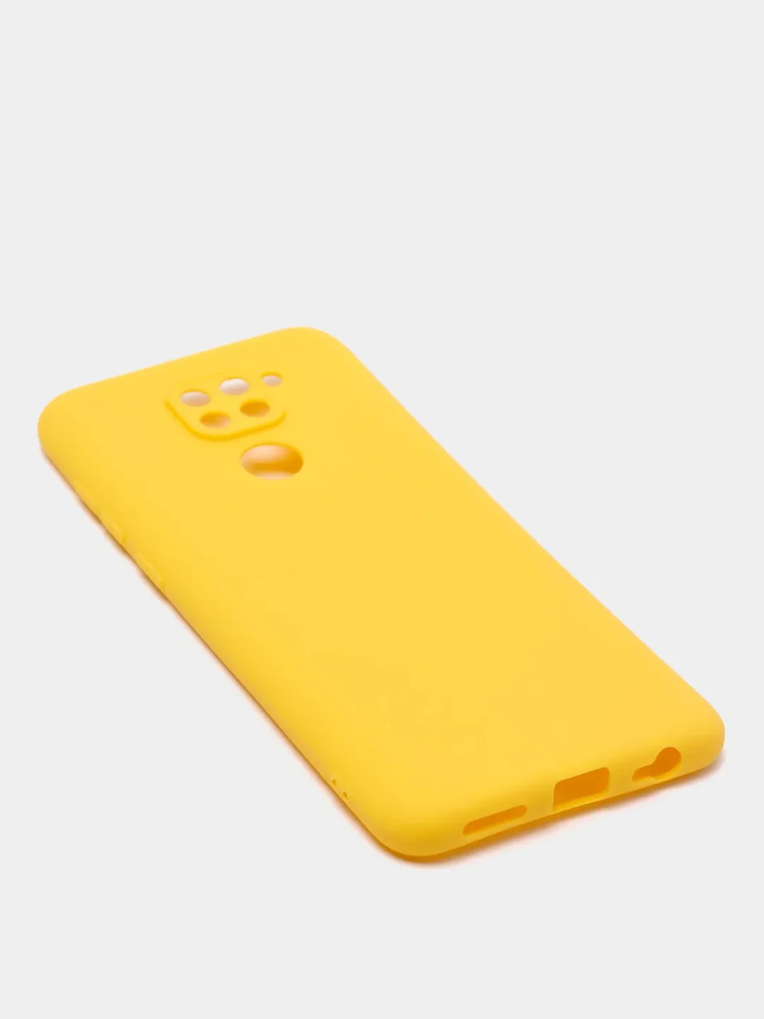 Желтый чехол Xiaomi Redmi Note 9 силиконовый