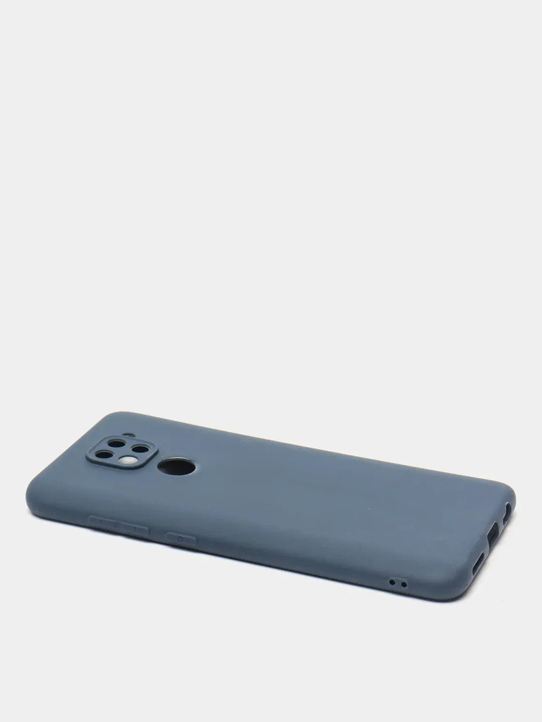 Темно-синий чехол Xiaomi Redmi Note 9 силиконовый