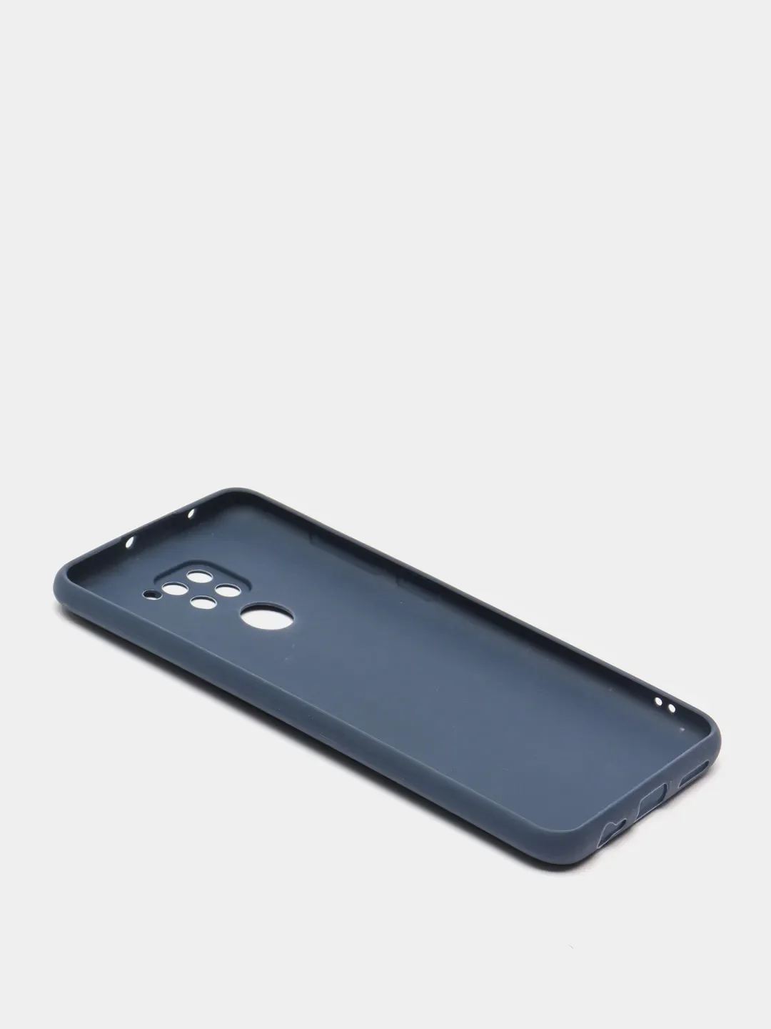 Темно-синий чехол Xiaomi Redmi Note 9 силиконовый