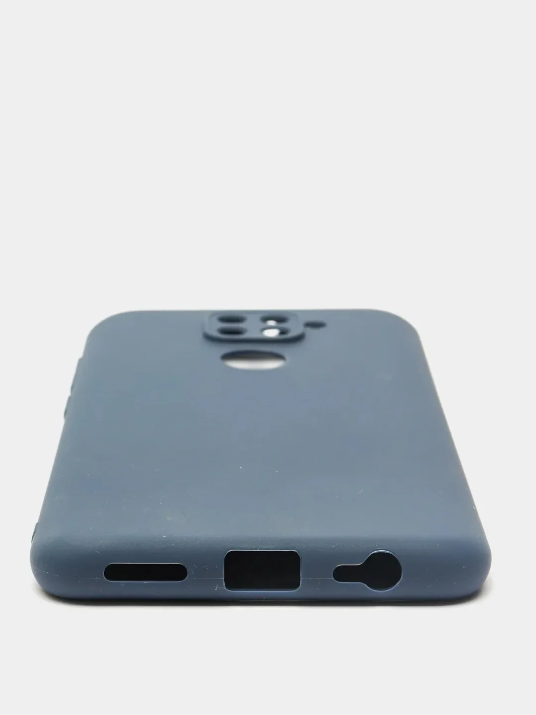 Темно-синий чехол Xiaomi Redmi Note 9 силиконовый
