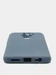 Темно-синий чехол Xiaomi Redmi Note 9 силиконовый