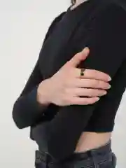 Золотой кольцо стальное, обручальное, широкое