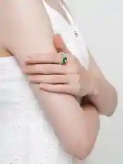 Лайм кольца из эпоксидной смолы с камнем