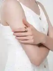 Мятный кольца из эпоксидной смолы с камнем