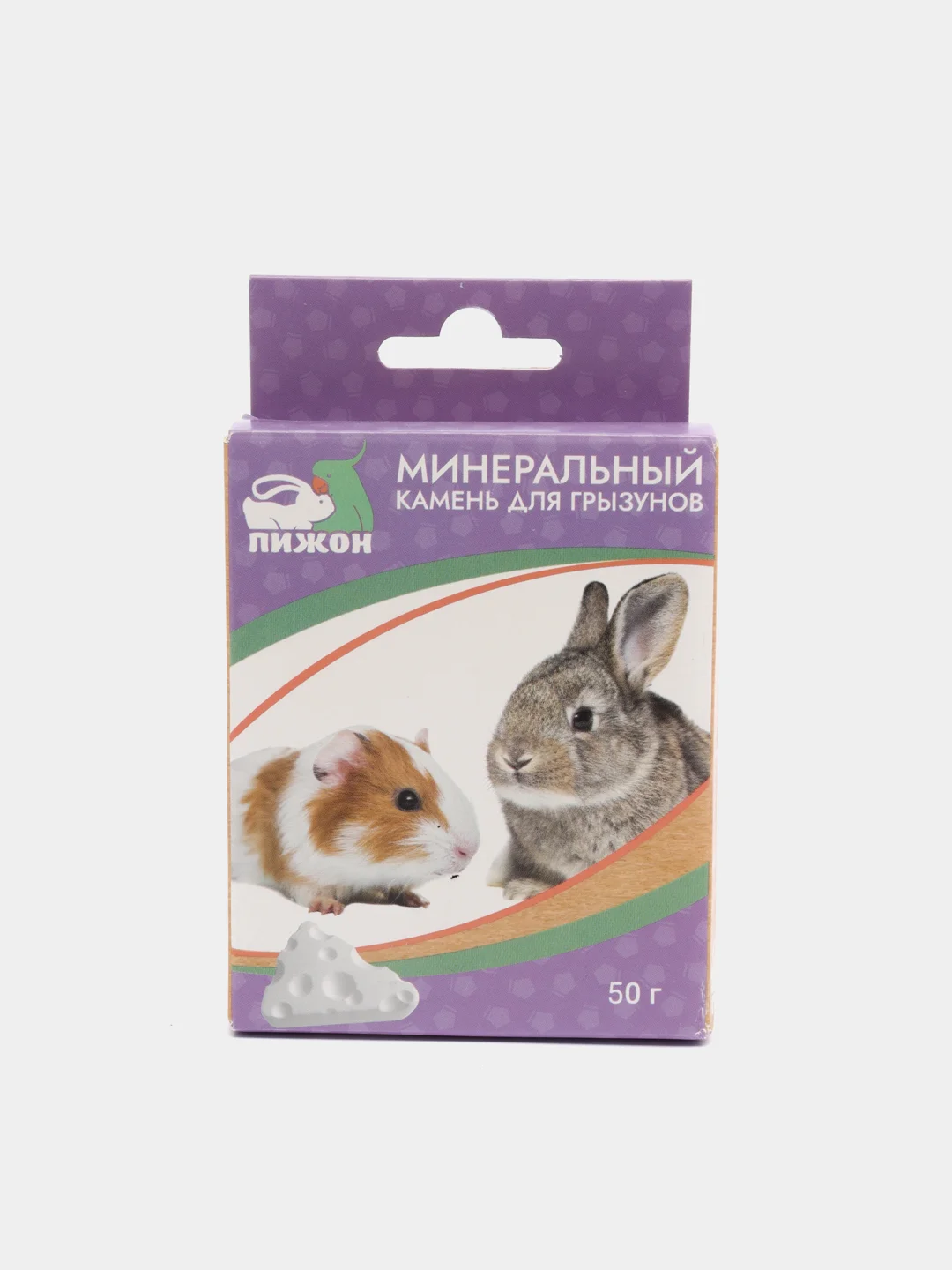 Белый минеральный камень для грызунов