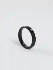 Черный кольцо стальное, обручальное