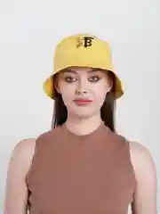 Лимонный панама однотонная, летняя, унисекс