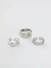 Серебряный набор колец